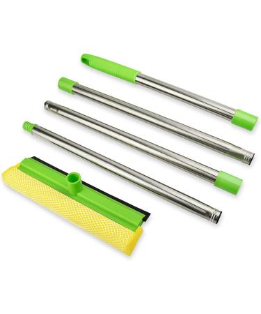 ITTAHO 2-in-1 Multi-Use Window Squeegee with Extension Pole - Long Handle for Gas Stations, Glass Showers, and Outdoor High Window Cleaning - Buy Online on GoSupps.com