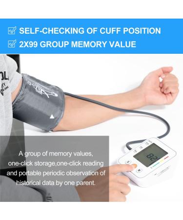SDOM Upper Arm Blood Pressure Monitor with Adjustable BP Cuff | LCD Screen, 2x99 Memory, Storage Bag | Home Use Blood Pressure Kit - Buy Online on GoSupps.com