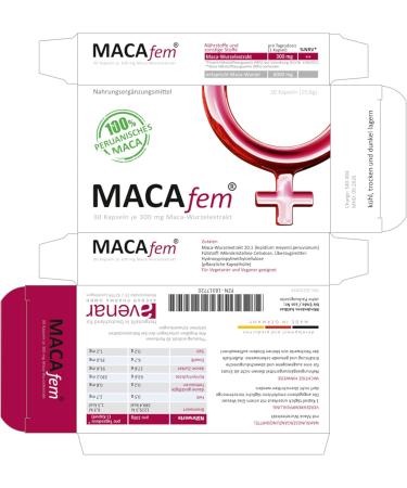 Maca Capsules for Women - 6000mg Daily Dose | Vegan & Ecological from Peru | 30 Capsules Monthly Supply | No Ashwagandha | Made in Germany - Buy Online on GoSupps.com