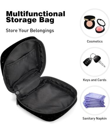 Women's Portable Period Kit Bag - Black Starry Sky Storage Holder | Bonds Storage Pockets for Girls - Buy Online on GoSupps.com