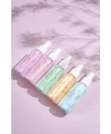 Buy Bright Green Body Glitter Spray | Moisturizing Liquid Highlighter for Face Hair & Body | Quick-Drying & Non-Sticky Makeup - Buy Online on GoSupps.com