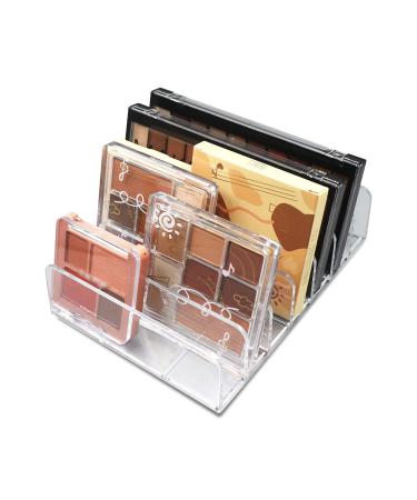 Makeup Organizer, Compact Makeup Palette Organize, for Bathroom Countertops, Vanities, Cabinets, Sleek Modern Cosmetics Storage Solution for - Eyeshadow Palettes, Contour Kits, Blush - 7 Sections 7 Sections - M