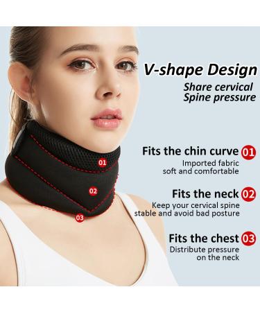 Cervicorrect Neck Brace Cervicorrect Neck Brace by Healthy Lab Co Cervicorrect for Snoring-Neck Brace for Sleeping Soft Foam Wrap and Stabilize Neck Support Brace for Women (Black) - Buy Online on GoSupps.com