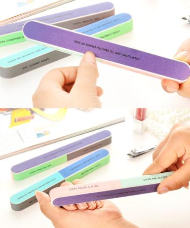 Honbay 6PCS Nail Art Tool Set - Nail File, Buffer & Manicure Cosmetic Kit - Buy Online on GoSupps.com