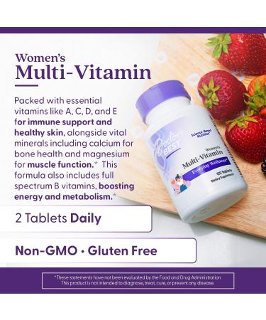 Doctor's Best Women's Multi-Vitamin Everyday Wellness Supports Immunity Non-GMO Gluten Free 120 Tablets - Buy Online on GoSupps.com