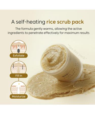 THANKYOU FARMER Rice Pure Facial Scrub - Vegan & Self-Heating Korean Exfoliator for Home Spa | Dermatologist Tested - 3.51 fl. oz (100ml - Buy Online on GoSupps.com