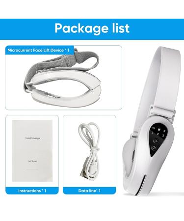 Electric Double Chin Reducer Machine | 4 Modes for Face Lift & Firming | Eliminate Saggy Skin and Double Chin - White - Buy Online on GoSupps.com