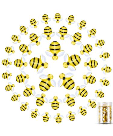 45 Pieces Tiny Bees Craft Decoration Party Decor Honey Resin Bee Flatback Bee Shaped Embellishment with Storage Box for DIY Craft Home (0.98 Inch  0.74 Inch  0.51 Inch) - Buy Online on GoSupps.com