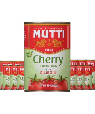 Mutti Cherry Tomatoes (Ciliegini), 14 oz. | 12 Pack | Italys #1 Brand of Tomatoes | Fresh Taste for Cooking | Canned Tomatoes | Vegan Friendly & Gluten Free | No Additives or Preservatives Cherry Tomatoes 14 Ounce (Pack of 12)