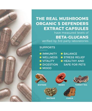 Defender Mushroom Supplements | Immune Support & Wellbeing | 90 Count - Buy Online on GoSupps.com