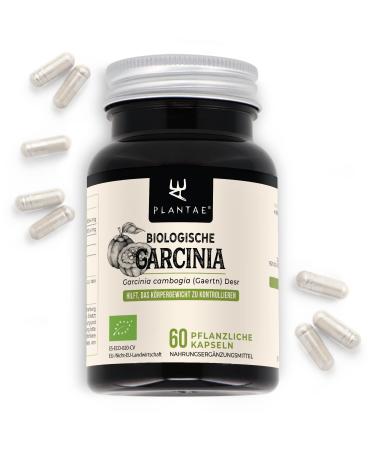Garcinia Cambogia Bio * Plantae * 60 Vegetarian capsules * natural appetite suppressant + saturation effect + fat burner * at least 60% hydroxycitric acid *
