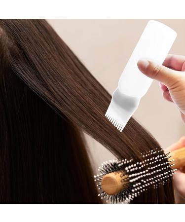 FYJLXF 2Pcs Root Comb Applicator Bottle 6 Ounce Hair Dye Applicator Brush Transparent Applicator Bottle with Graduated scale Hair Coloring Dye and scalp treament essential (Pink) - Buy Online on GoSupps.com