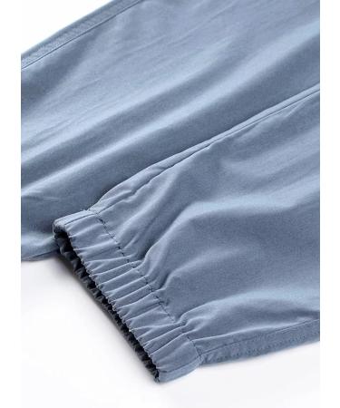 Elegancity Mens Cargo Trousers | Casual Jogger Work Pants | Regular Fit Drawstring Sweatpants with Pockets | Size 34 A-Sky Blue - Buy Online on GoSupps.com