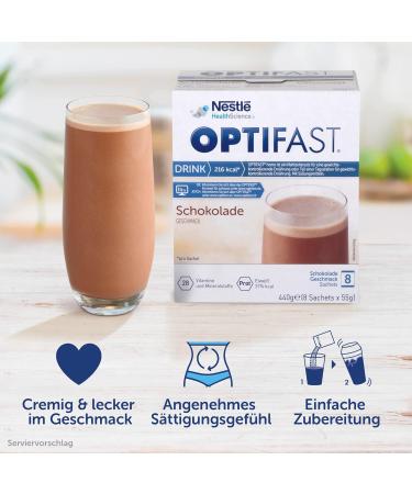 Optifast Diet Shake Chocolate - 8 Pack | Protein-Rich Weight Loss Meal | Quick Prep Delicious Taste & Essential Nutrients - Buy Online on GoSupps.com