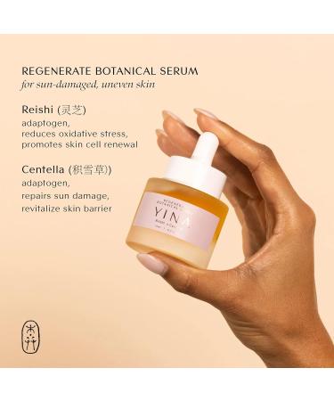 YINA Regenerate Botanical Serum with Reishi & Centella | Sustainable Cruelty-Free Clean Skincare - 0.5 oz (15 ml - Buy Online on GoSupps.com