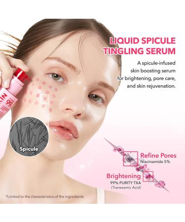 APRILSKIN TXA Niacinamide Toning Shot 99 Spicule Facial Serum|Skin Booster Serum for Brightening and Pore Care|99% High-Purity Tranexamic Acid 3% + Niacinamide 5%|Korean Skin Care|1.01 fl. oz. - Buy Online on GoSupps.com