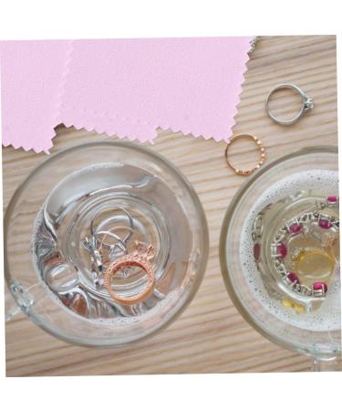 FRCOLOR 200 Pcs Lens Cleaning Cloth - Silver Wiping Cloths for Eyeglasses & Cleaning Tool - Double Layer Fiber Maintenance Supplies for Men - Pink Waist Belt Included - Buy Online on GoSupps.com