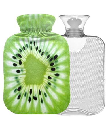 Naanle kiwi slice hot water bottle with reference transparent hot water bottle 2l large hot hot water bottle for bed handfoot heat pain relief heat and cold therapy