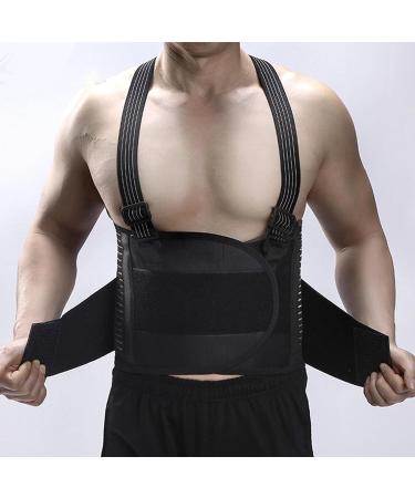 Adjustable Back Brace Elastic Lumbar Support Belt - Lower Back Brace Posture Corrector Protector All-Round Waist Protection - Buy Online on GoSupps.com