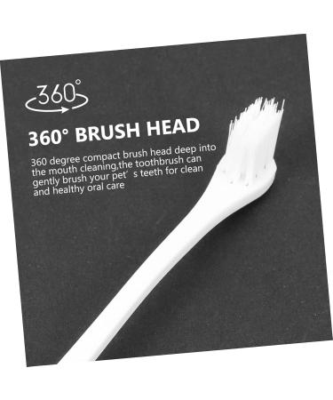 Beavorty 2pcs Teeth Oral Dog Portable Pets Cat Supplies Soft-bristle Pet Manual Cleaning Tooth 1 count (Pack of 1) White - Buy Online on GoSupps.com