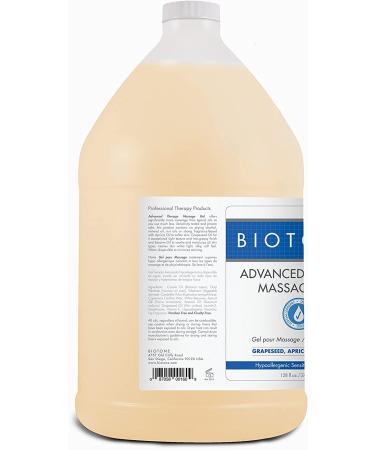 BIOTONE Advanced Therapy Massage Gel 128 Fl Oz - Smooth Silky Glide, Nut-Oil Free, Hypoallergenic - Ideal Workability - Buy Online on GoSupps.com