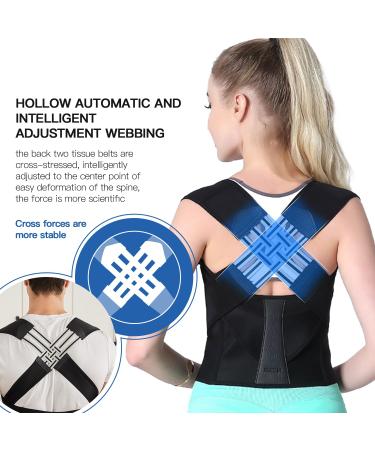 Posture Corrector for Women & Men - Adjustable Shoulder Brace Back Straightener - XL for Middle & Upper Spine Support - Buy Online on GoSupps.com
