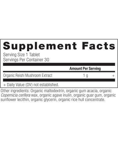 Organic Reishi Mushroom Tablets - Immune Support, Gluten-Free, Vegan-Friendly - 30 Count - Buy Online on GoSupps.com