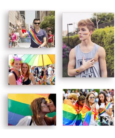 Rainbow Face Paint Kit 4pcs Rainbow Pride Flag Face Paint Neon Face Paint Body Paint Pride Flag Face Crayon Paints Makeup for LGBT Gay Lesbian Pride Parade Cosplay Party Halloween - Buy Online on GoSupps.com