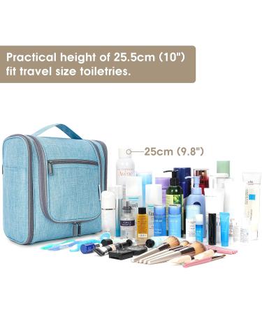 Sky Blue Travel Hanging Toiletry Wash Bag Makeup Organizer for Women - Large Size - Buy Online on GoSupps.com