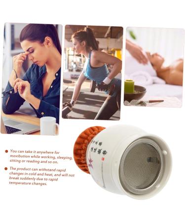 Moxibustion Pot Set | Homsfou Double-Layer Ceramic Kit for Household Massage & Wellness | Universal Moxadosis Tool - 10x6.54cm - Buy Online on GoSupps.com