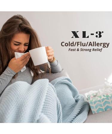 XL-3 Non-Drowsy Cold & Flu Relief 6oz Bottle - Orange Flavor - Buy Online on GoSupps.com