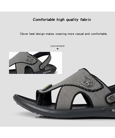Orthopedic Summer Flat Sandals | Breathable Non-slip Slip-on Sandals with Toe Ring | Blue | 27cm Foot Length - Buy Online on GoSupps.com