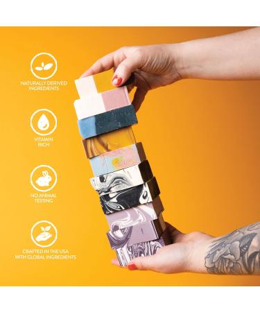 Pacha Dirty Hippie Bar Soap 5 Pack - Handcrafted Soap with Oats, Nutmeg, and Patchouli Oils - Natural Face, Hand, and Body Wash - Buy Online on GoSupps.com