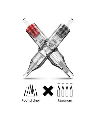 Wormhole Tattoo Cartridge Needles 20pcs Mixed Disposable Needles 1003RL, 1005RL, 1005M1, 1007M1 - Tattoo Artist Essential - Buy Online on GoSupps.com