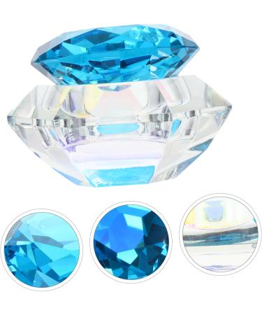 Beatifufu 1pc Nail Art Crystal Cup Acrylic Powder Holder Nail Dappen Dish Clear Dappen Dishes Cup Acrylic Liquid Dish with Lid Containers with Lids Manicure Alien Crystal Art Glass 7.5x6cm Blue - Buy Online on GoSupps.com