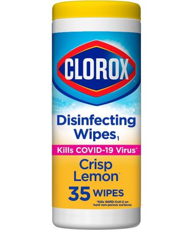 Clorox Disinfecting Wipes - Crisp Lemon Scent, 35 Count | Bleach Free Cleaning Wipes - Buy Online on GoSupps.com