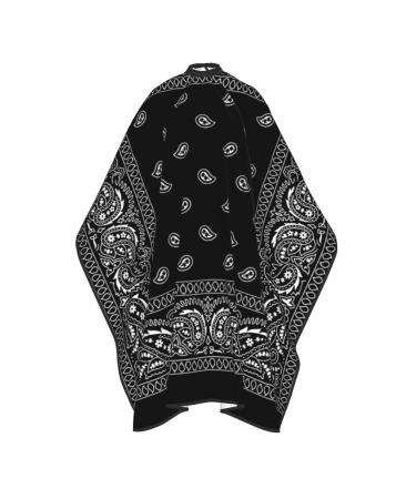 VERTEX&KAIBIN Barber Cape for men Black Paisley Cool cape designer professional barber supply capes