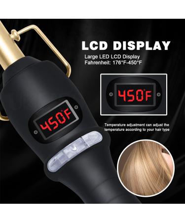 LCD Hot Comb Hair Straightener - Fast Heating Titanium Ceramic Electric Straightening Brush with LCD Display - Buy Online on GoSupps.com