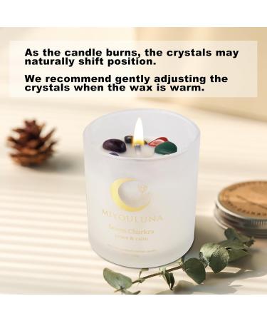 Lemon Aromatherapy Candle with Crystals | 8oz 100% Natural Soy Wax | 40H Burn | Perfect Gift for Women Moms & Men | Ideal for Home Relaxation & Birthdays - Buy Online on GoSupps.com