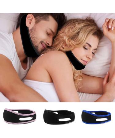 3PCS Anti-Snoring Chin Straps for Men and Women - Adjustable Comfortable Snore Reduction Devices for Better Sleep - Buy Online on GoSupps.com