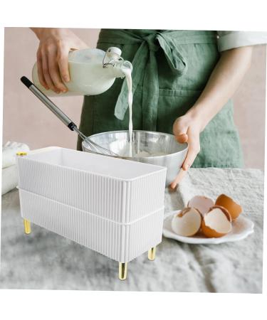 jojofuny Box Household Egg Holder Egg Tray Eggs Holder The Pet High Branch Anti-collision White re-usable White 26.5X16X10CM - Buy Online on GoSupps.com