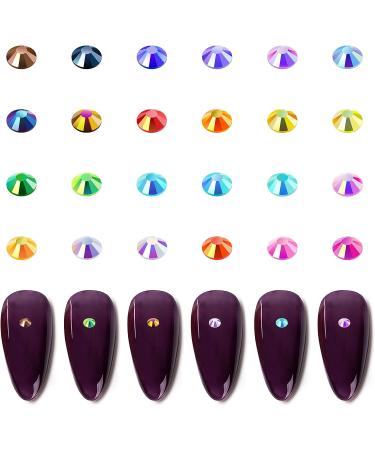 15000Pcs 4mm Jelly Rhinestones Bulk - 24 Colors Rhinestones for Crafts, Makeup, Nails & Jewelry - Buy Online on GoSupps.com