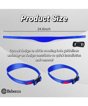 Fade Guide for Men Haircut - Adjustable Silicone Hair Trimming Template for DIY Home Cuts - Blue - Buy Online on GoSupps.com