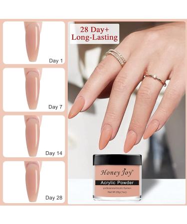 28g Acrylic Powder Set - White, Clear, Black, Nude | Professional Nail Extension System - HJ-NAP016 (No.17) - Buy Online on GoSupps.com