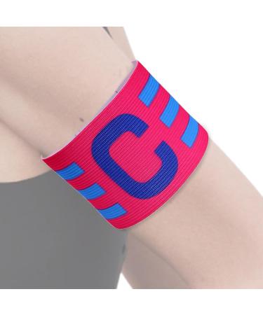 Captain Arm Bands for Soccer | Adjustable Football Captain Armband - Elastic Game Accessories for Adults & Youth in Hot Pink - Multi-Color Whirlwind Design - Buy Online on GoSupps.com