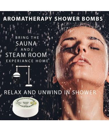 Eucalyptus Shower Steamers - 8 Aromatherapy Tablets for Easy Breathing & Stress Relief - Buy Online on GoSupps.com