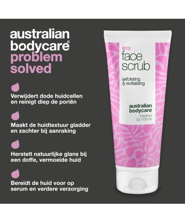 Australian Bodycare Facial scrub for dry and dull skin removes dead skin cells restores shine with vitamin B12 glycolic acid and apricot kernel powder - Buy Online on GoSupps.com