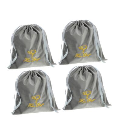 Healeved 4pcs Drawstring Pouch Hair Dryer Drawstring Bags Portable Drawstring Bag