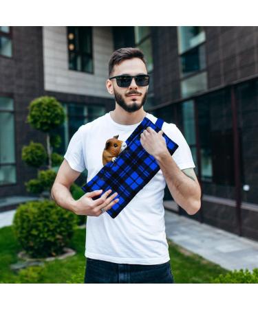 Rianpesn Bearded Dragon Travel Carrier - Breathable Sling Carrier with Adjustable Strap | Portable Crawl Pet Carrying Travel Bag Carrier for Small Reptile Chameleon Frog blue - Buy Online on GoSupps.com