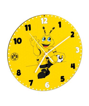 Borussia Dortmund BVB children's wall clock EMMA 30cm